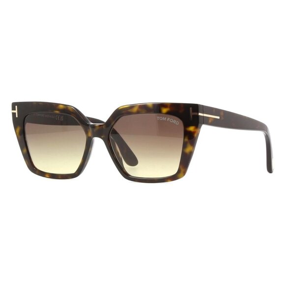 New TOM FORD Winona Havana Cat Eye FT1030/S 52F Sunglasses Women - Picture 1 of 4